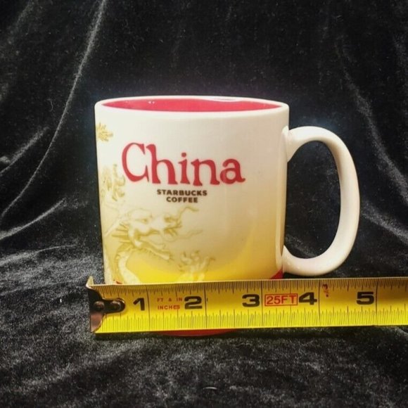 Starbucks Collectible 16oz China Mug Coffee Cup Made in China 2012 Dragon - Picture 9 of 9